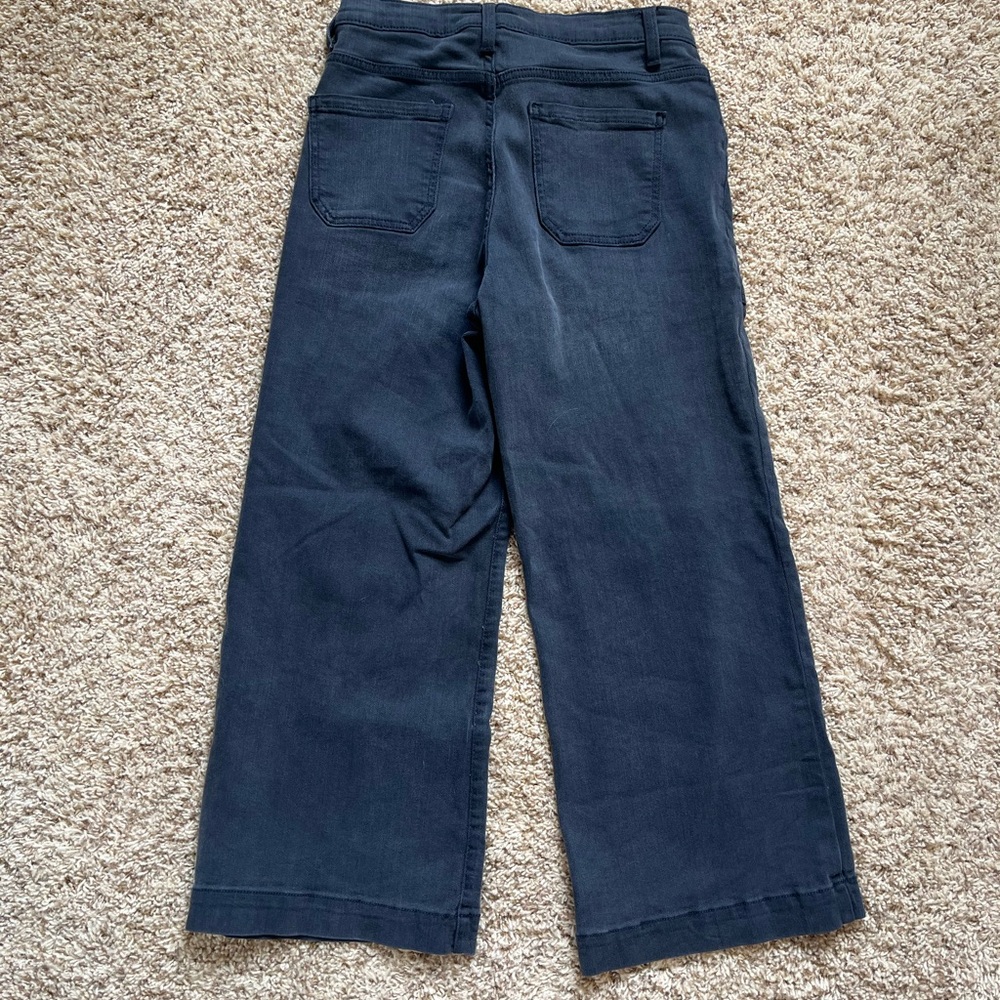 Time and Tru wide leg high rise cropped jeans